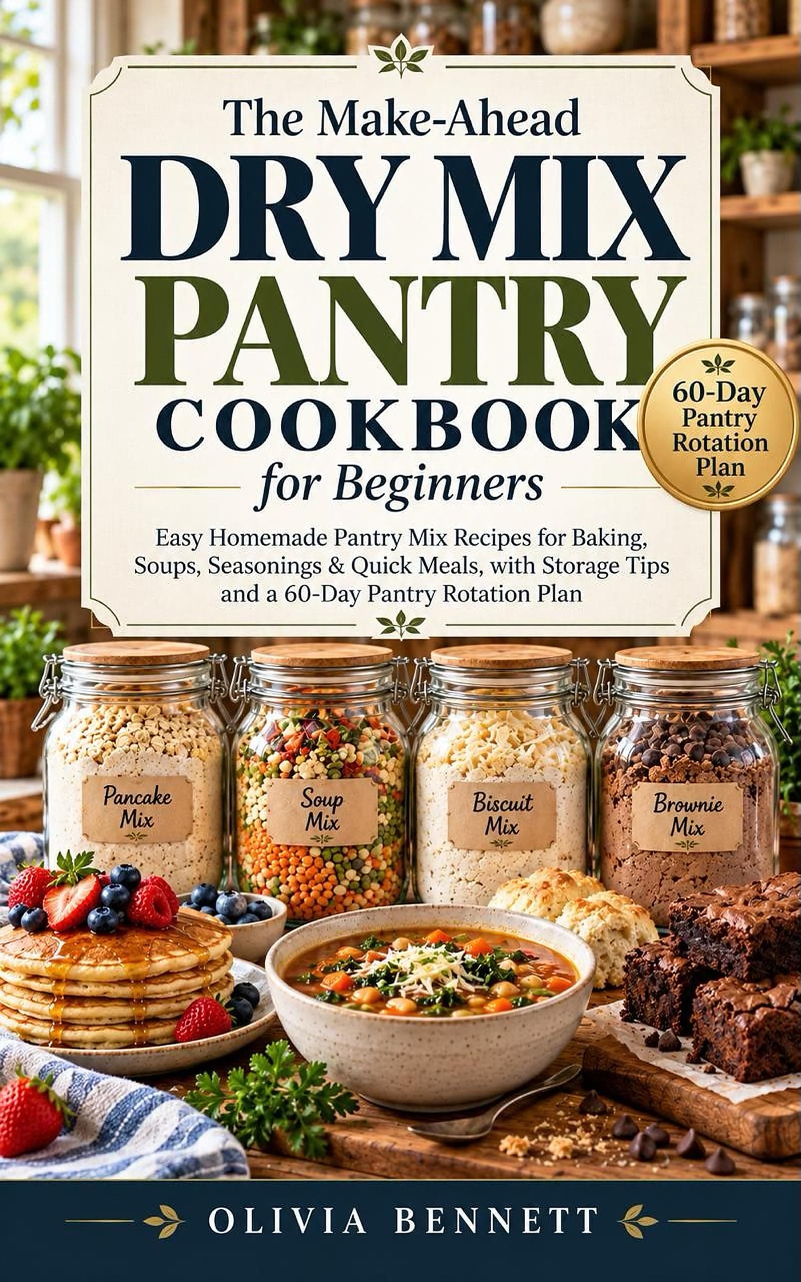 The Make-Ahead Dry Mix Pantry Cookbook for Beginners by Olivia Bennett — free cookbooks Kindle book
